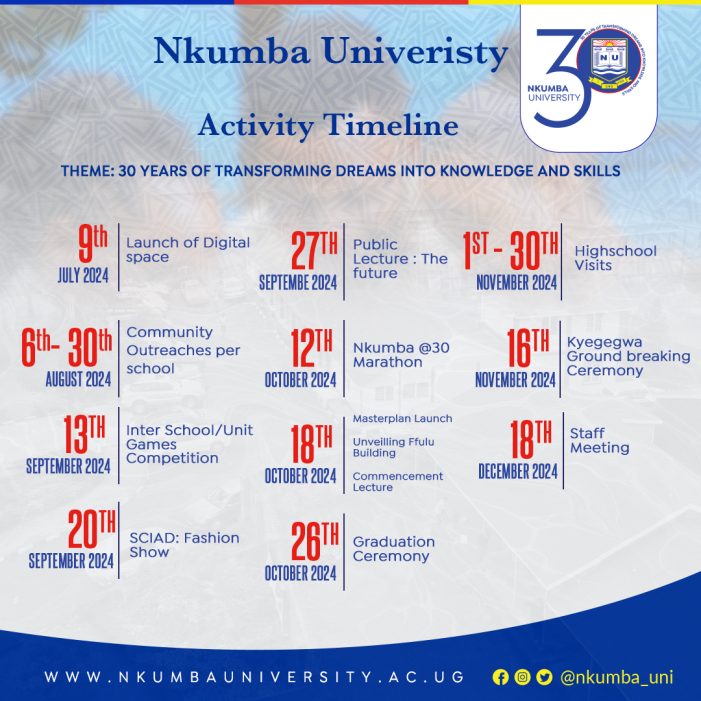 Nkumba University Marks 30 Years of Academic Excellence and Community Impact