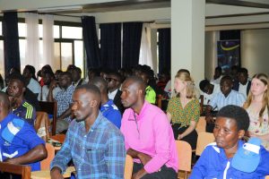 Nkumba University students and staff in the workshop on security