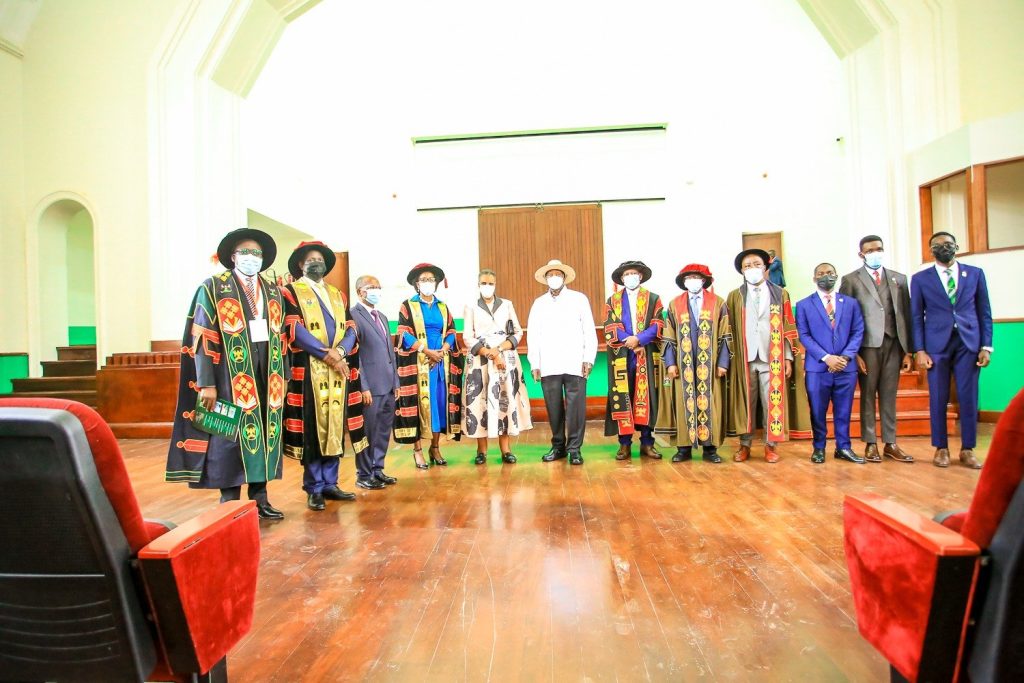 Re-opening of the Makerere University, Main building, better known as the The Ivory Tower.